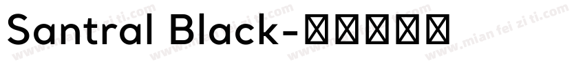 Santral Black字体转换